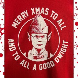 The Office, Dwight Schrute, Dunder Mifflin Christmas T-Shirt